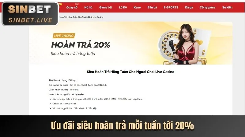 Các chương trình khuyến mãi của Bet365